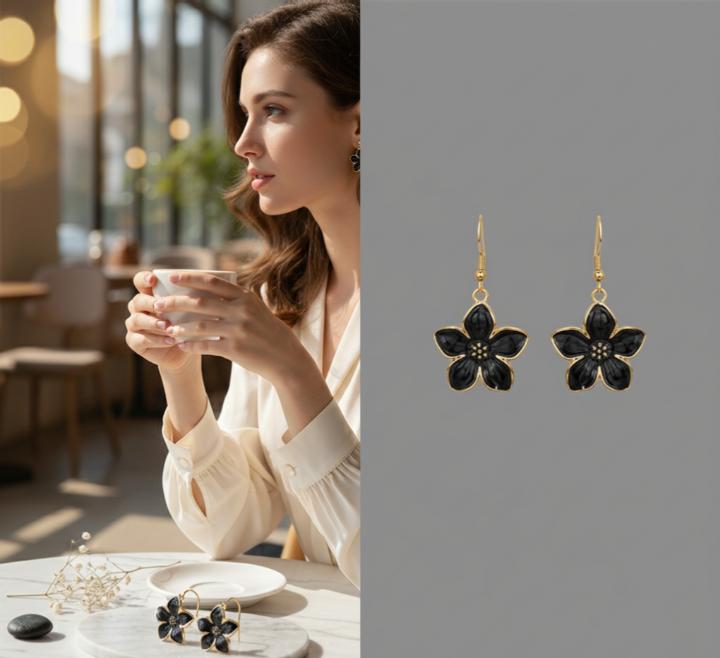 Alloy Simple Style Flower Women'S Drop Earrings Pair