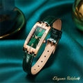 Casual Color Block Buckle Quartz Women'S Watches