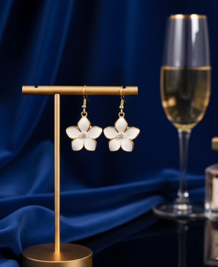 Alloy Simple Style Flower Women'S Drop Earrings Pair
