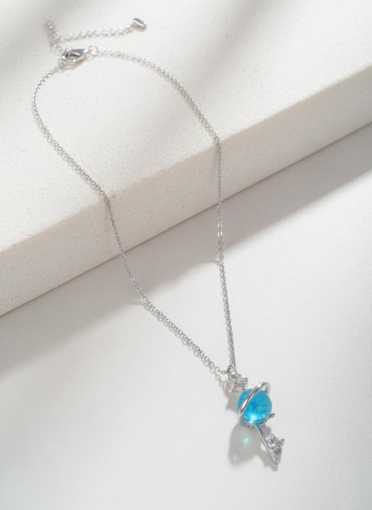 Starlit Orbit Layered Necklace – Shimmering Cosmic Charm