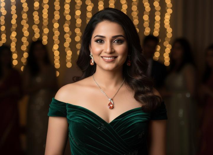 The Royalty Set: Rose Gold Teardrop Pendant and Stud Earrings