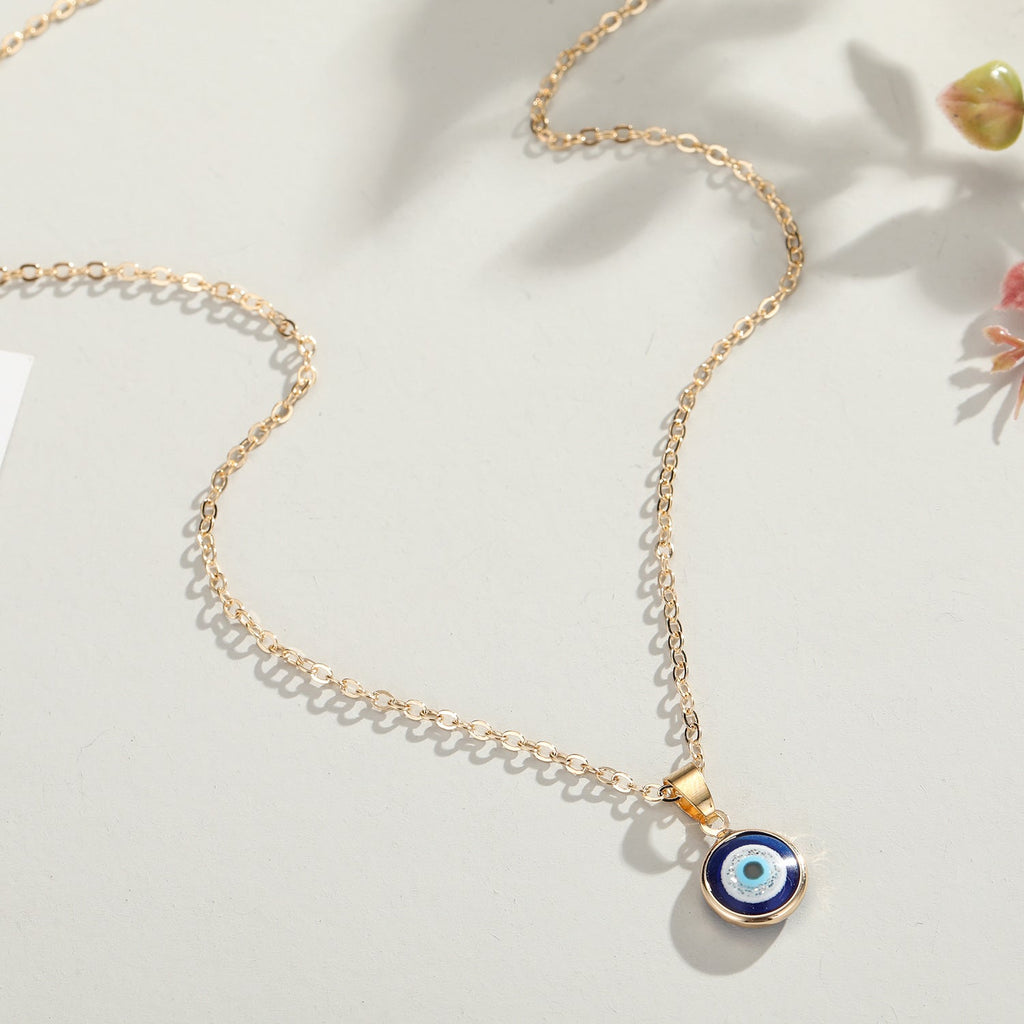 Jewelry Fashion Evil Eye Alloy Pendant Necklace